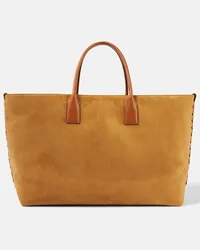 Bottega Veneta Borsa Cabat Large in suede Marrone