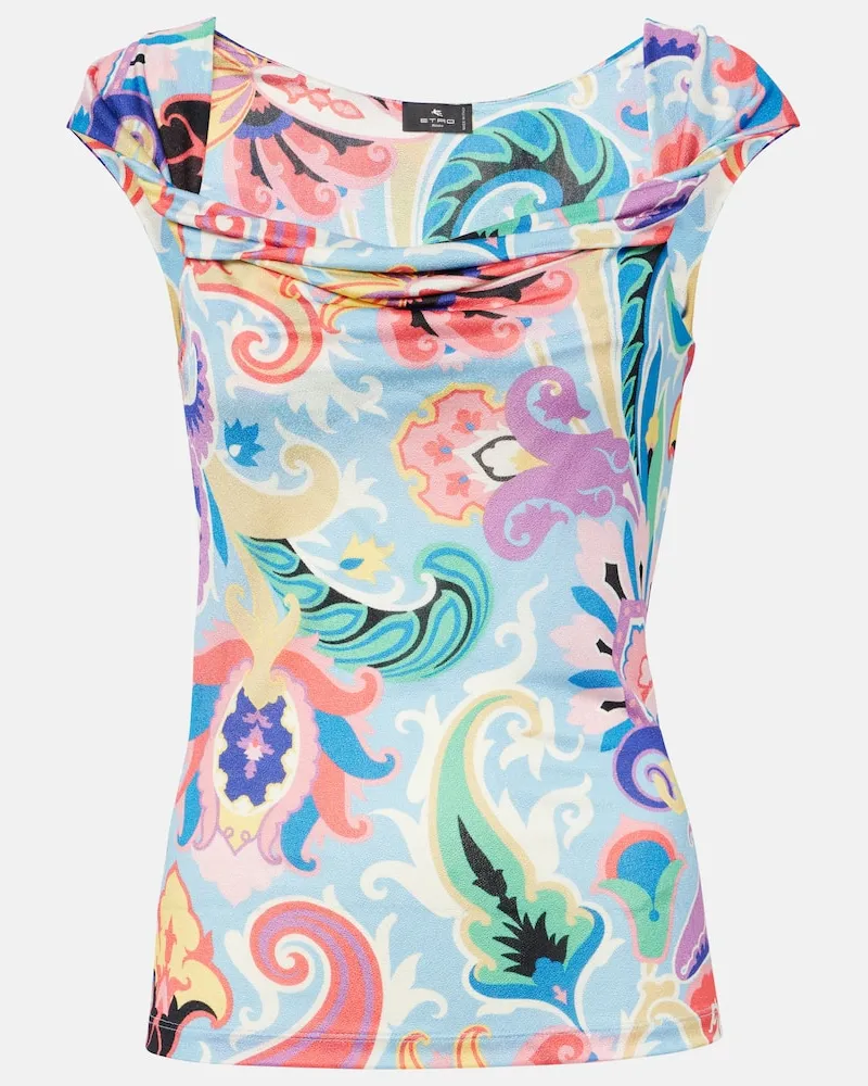Etro Top con stampa paisley Multicolore