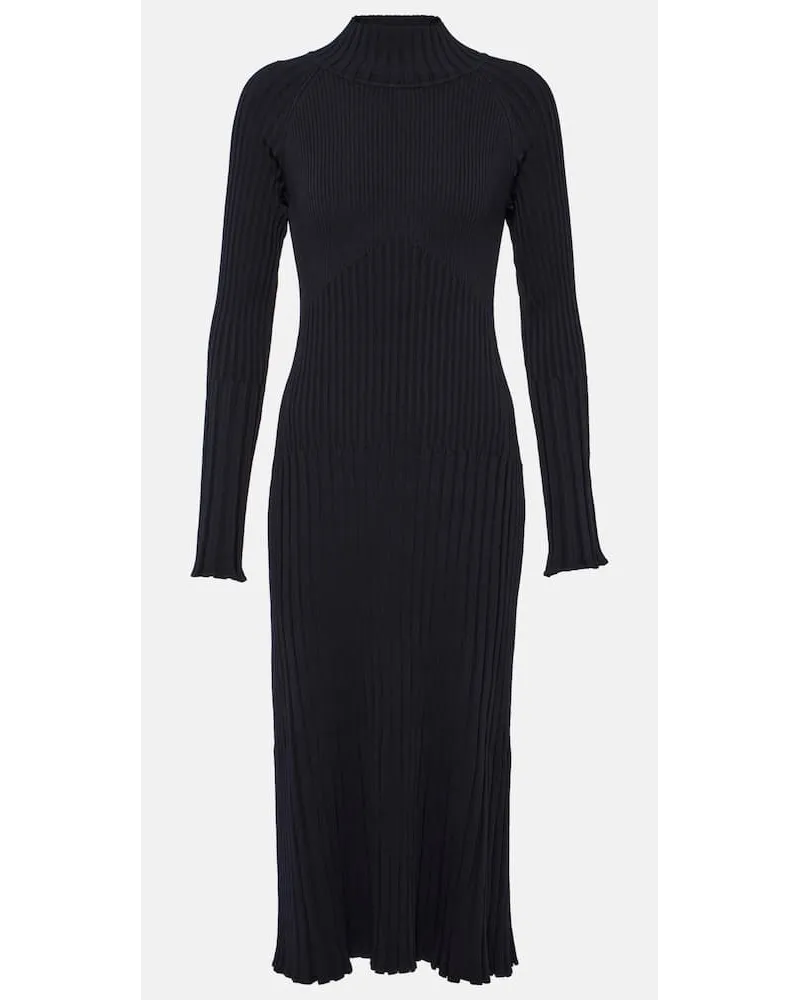 Proenza Schouler Abito midi Carmen in maglia a coste Blu