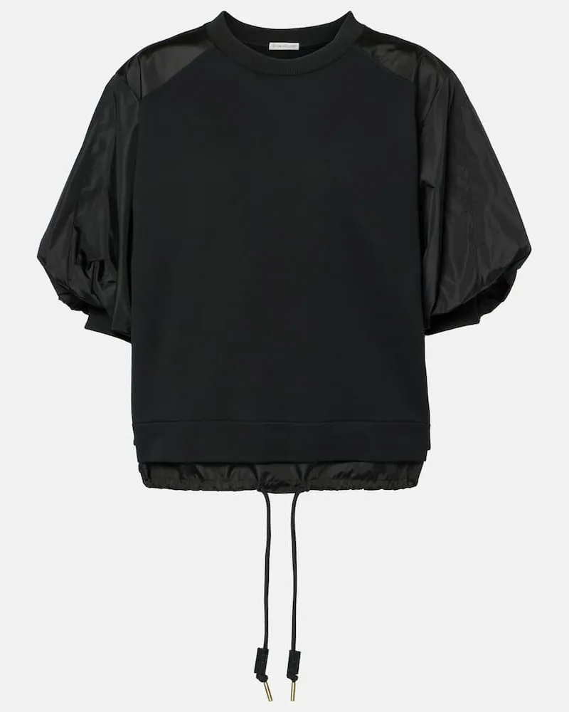 Moncler T-shirt in jersey di cotone Nero