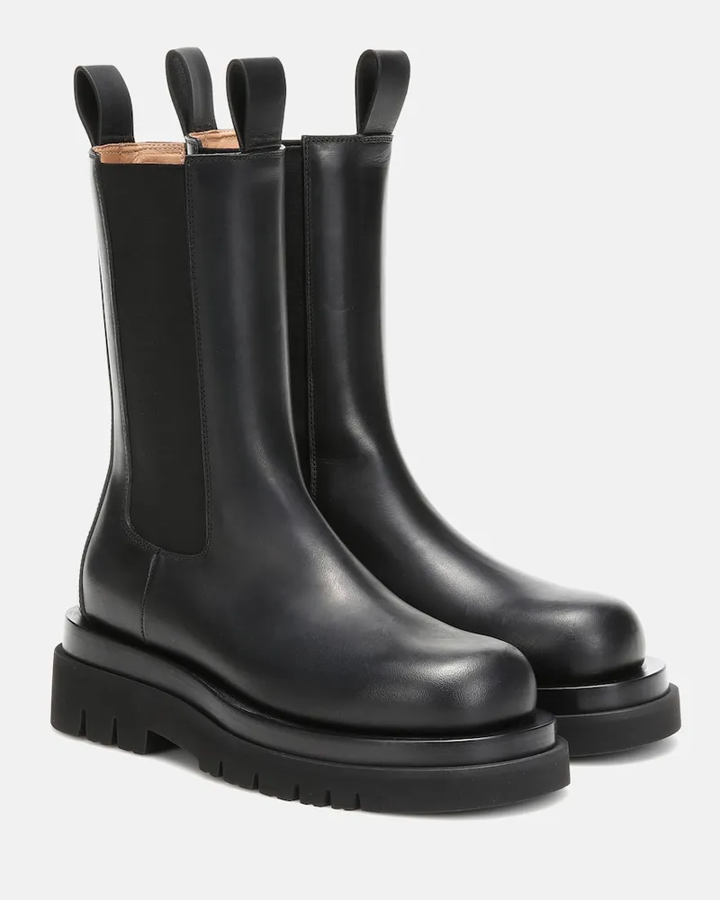 Bottega Veneta Stivaletti Lug in pelle Nero