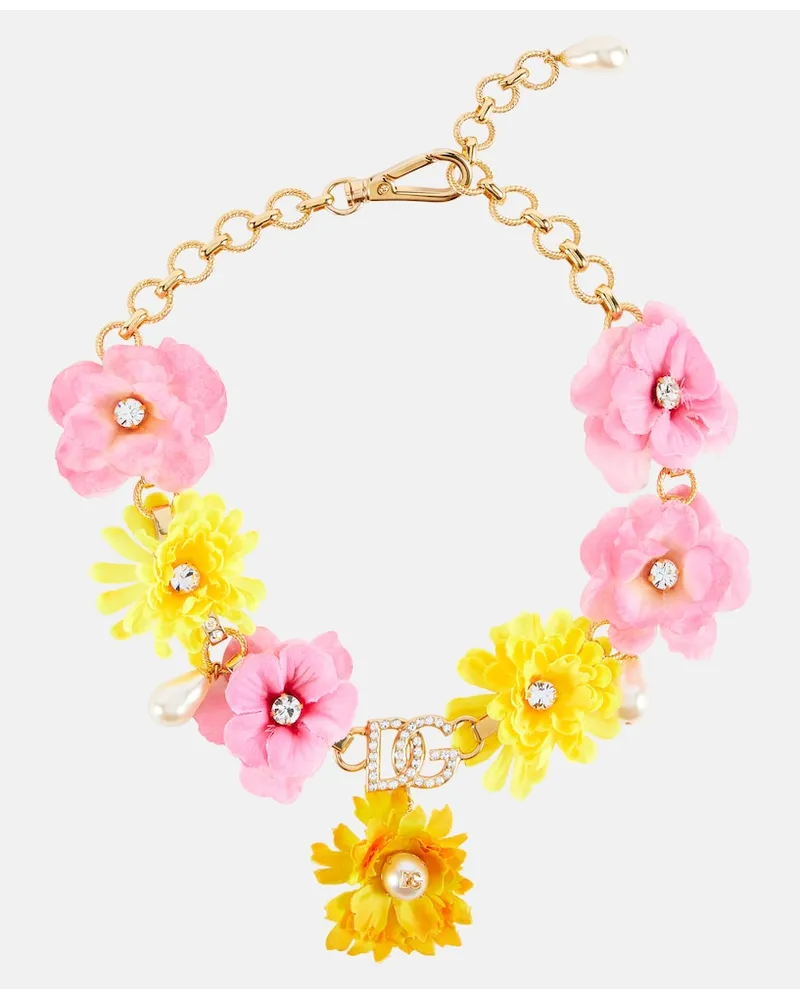 Dolce & Gabbana Collana Portofino con cristalli Oro