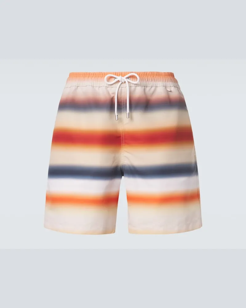 Loewe Costume da bagno a righe Arancione