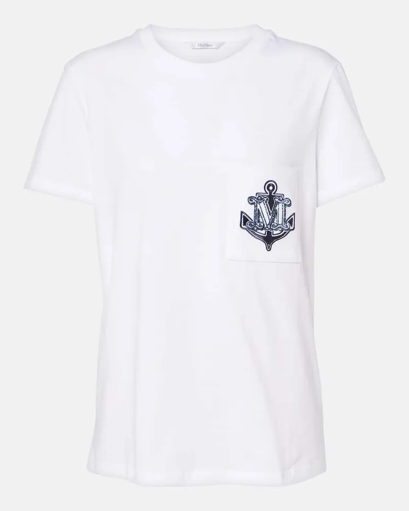 Max Mara T-shirt Acacia in cotone Bianco
