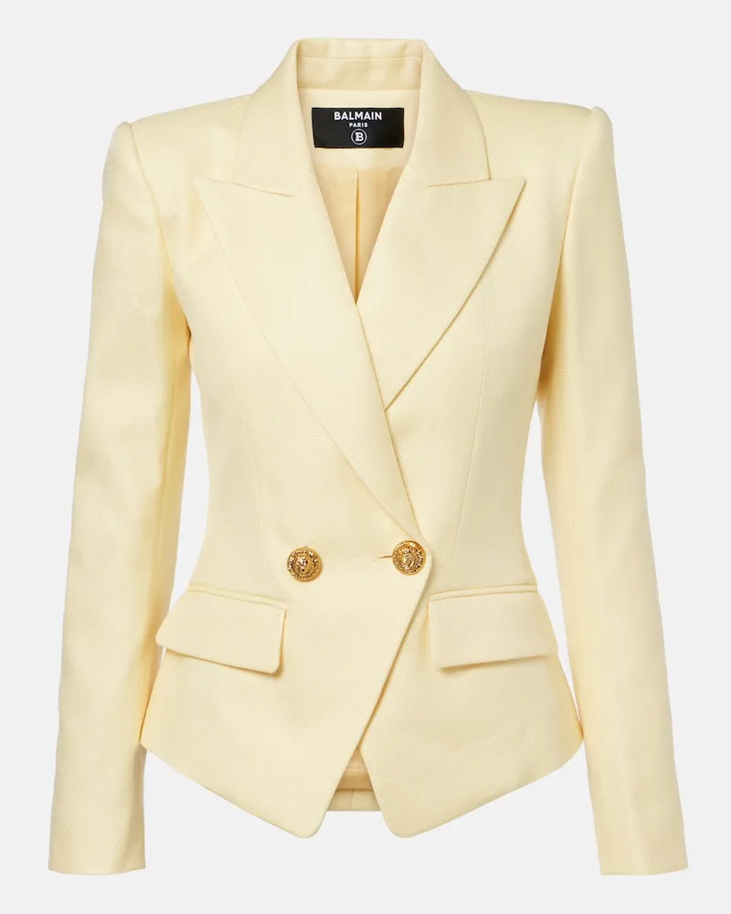 Balmain Blazer doppiopetto Giallo
