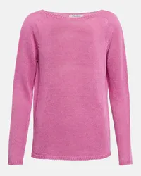 Max Mara Pullover Giolino in lino Viola