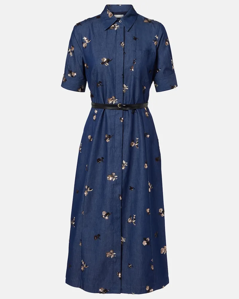 Altuzarra Abito chemisier Kieran in denim Blu