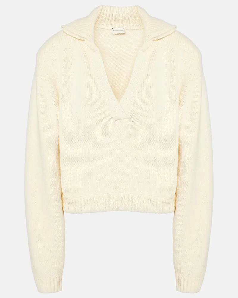 Magda Butrym Pullover in misto cotone Bianco