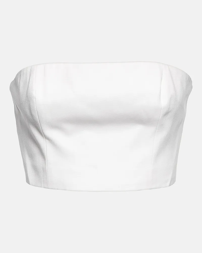 STAUD Top a fascia da sposa Nyla Bianco