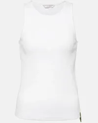 Max Mara Tank top Brusson in jersey di misto cotone Bianco