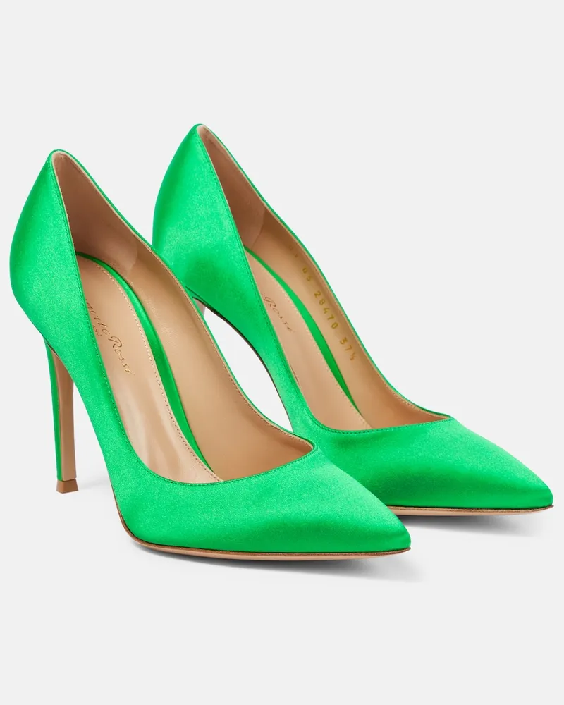 Gianvito Rossi Pumps Gianvito in raso Verde