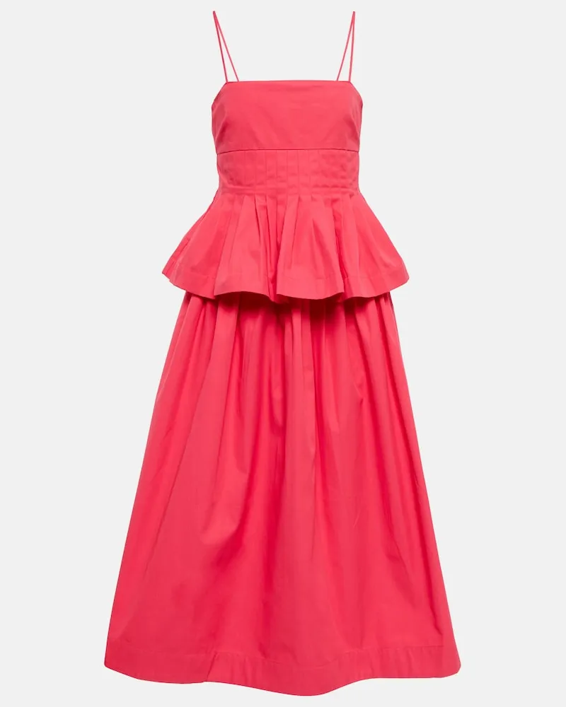Co Abito midi in cotone plissÃ Rosa