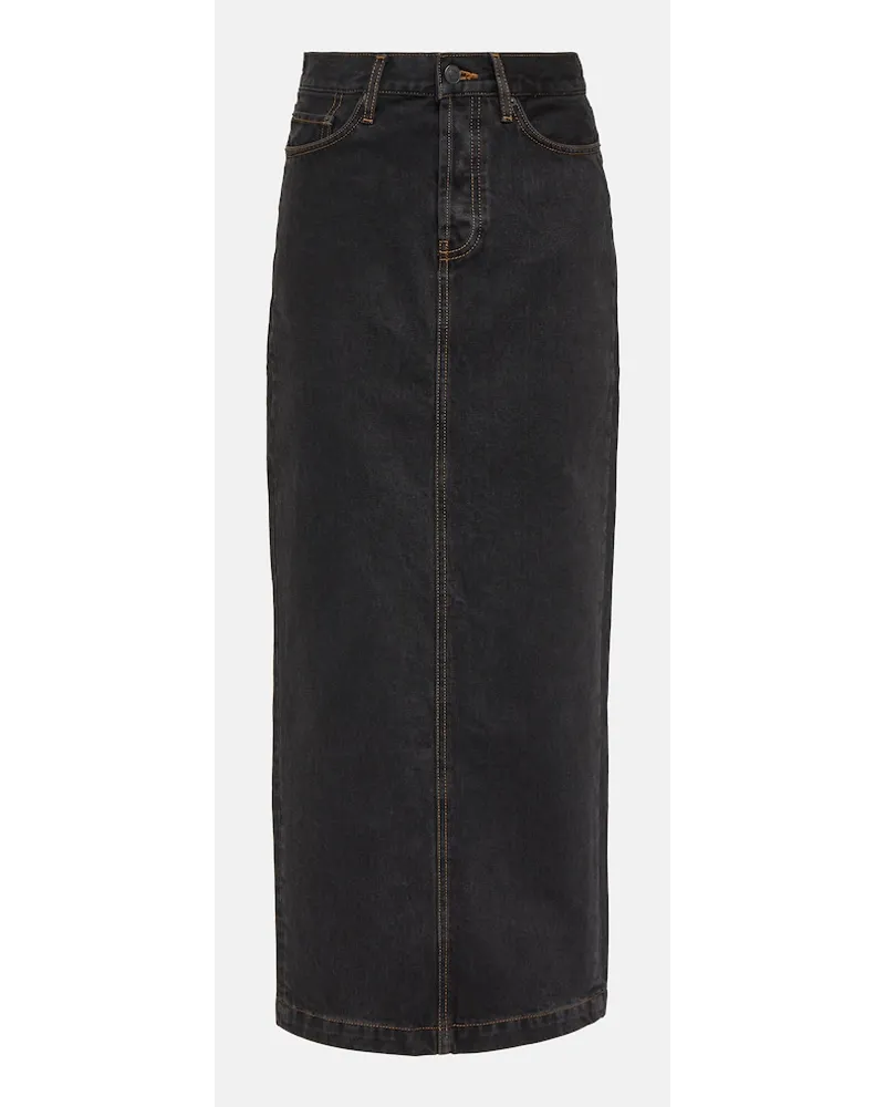 WARDROBE.NYC Gonna lunga di jeans Nero