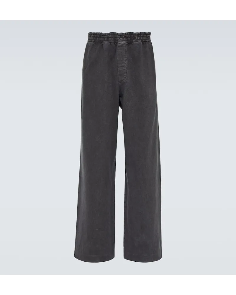 The Row Pantaloni sportivi Davide in misto cotone Grigio