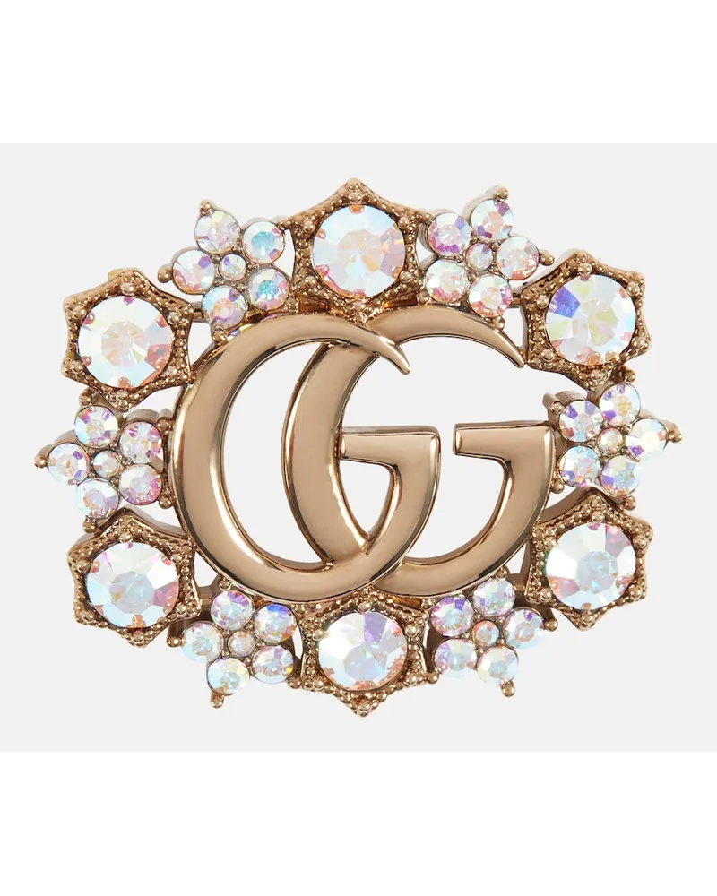 Gucci Spilla GG con cristalli Multicolore
