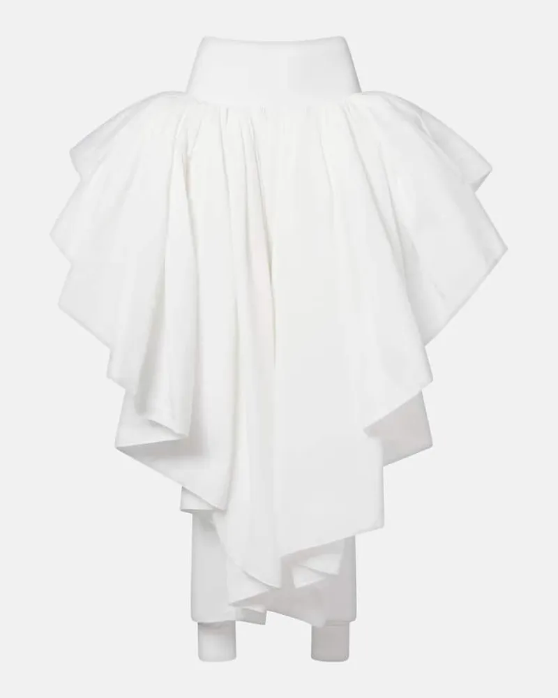 Alaïa AlaÃ¯a Gonna midi asimmetrica Bianco