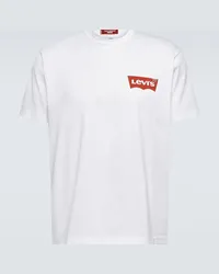 Junya Watanabe x Levi's - T-shirt in jersey di cotone Bianco