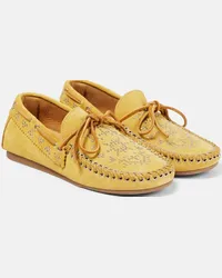 Isabel Marant Mocassini Freen in suede con decorazioni Giallo