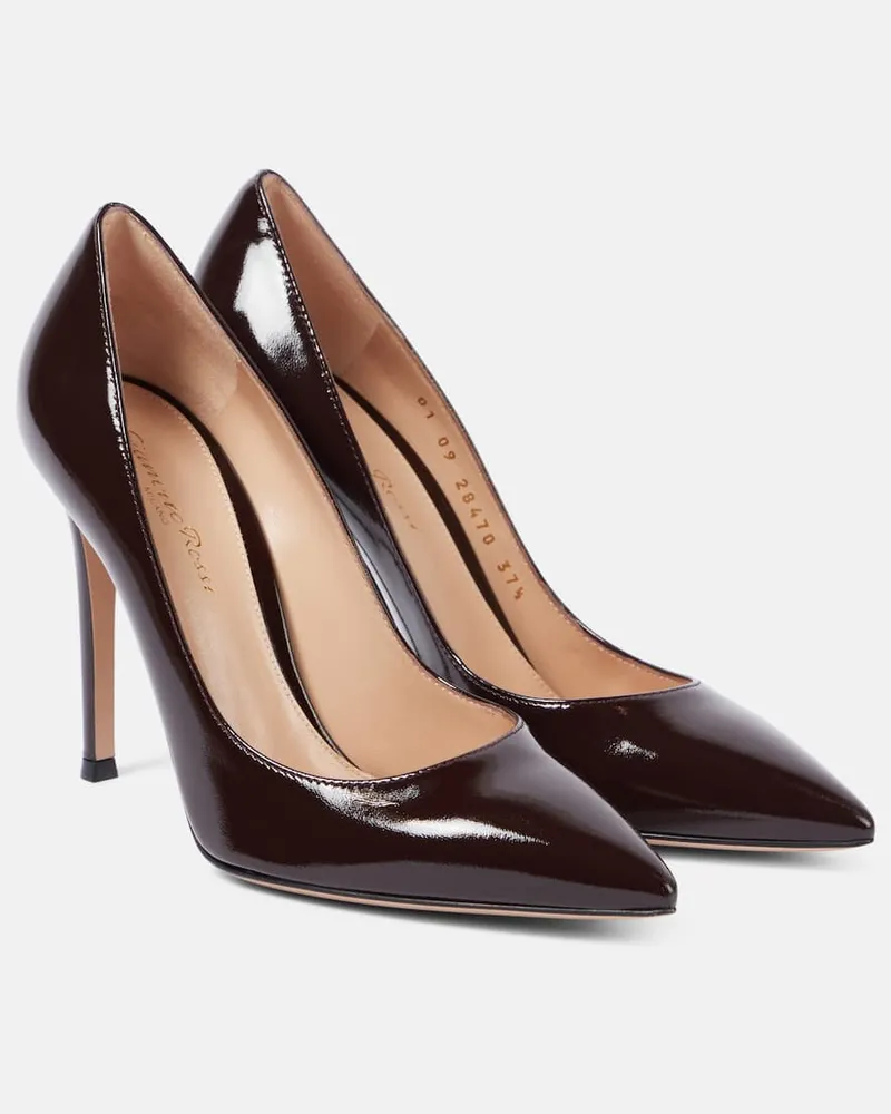 Gianvito Rossi Pumps Gianvito 105 in vernice Borgogna