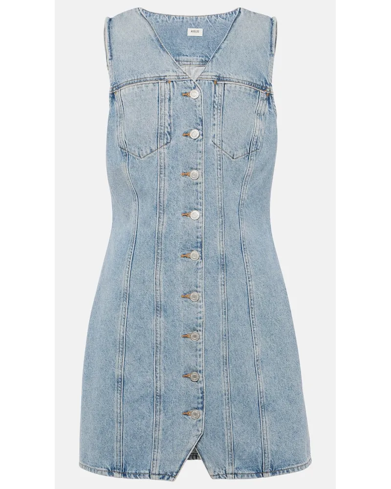 AGOLDE Miniabito di jeans Trina Blu