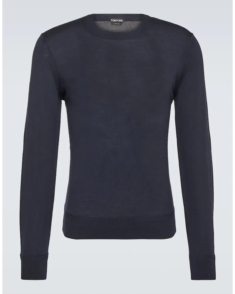Tom Ford Pullover in lana Blu