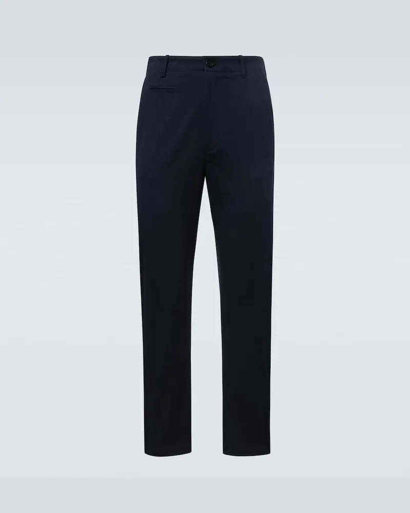 Givenchy Pantaloni slim in cotone Blu