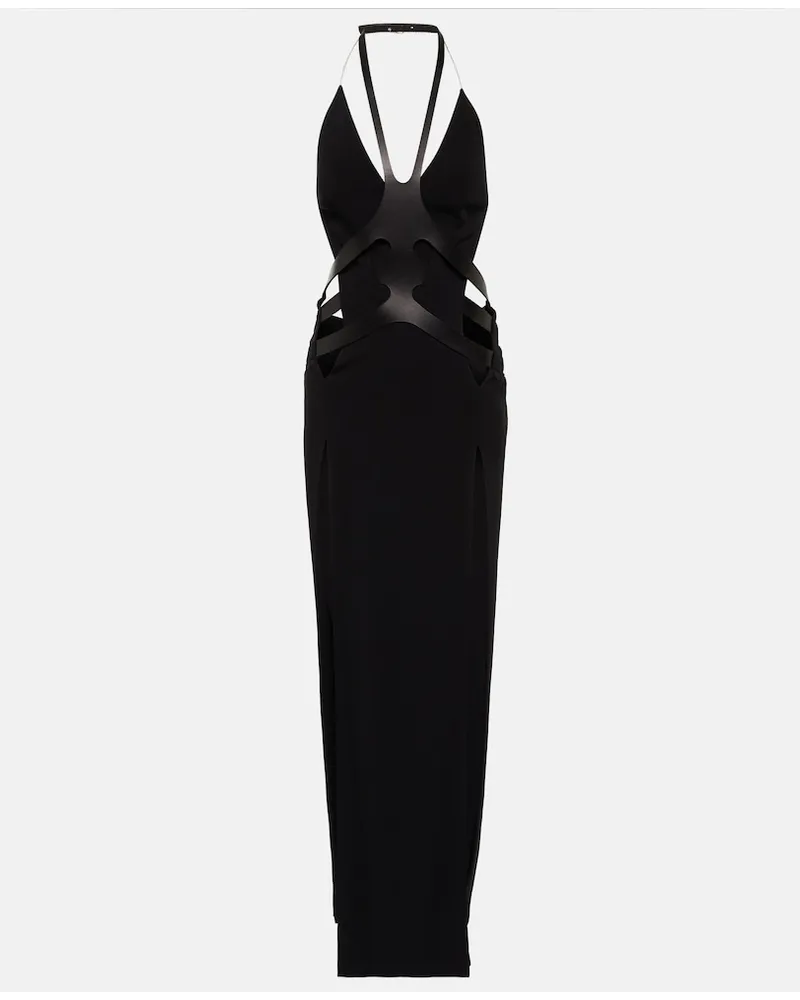 Dion Lee Abito lungo con scollo allâamericana Nero