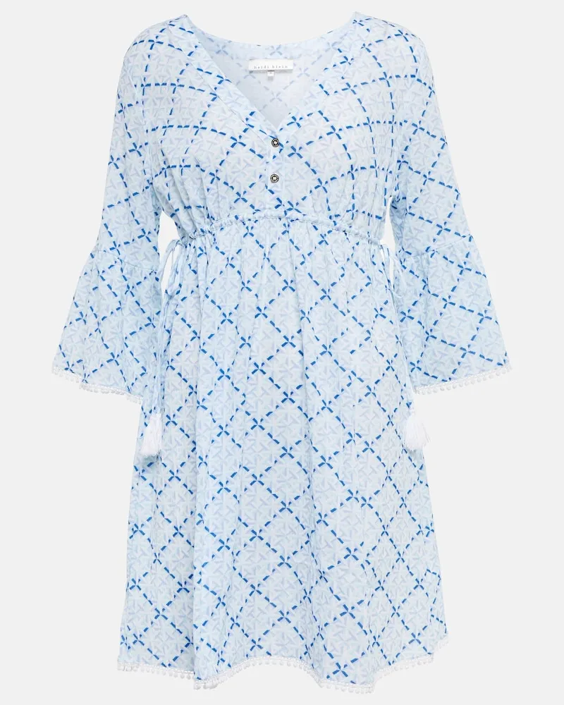 Heidi Klein Caftano Grand Cayman in cotone Blu