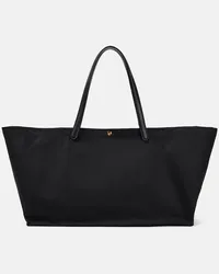 The Row Borsa Idaho XL in twill con pelle Nero