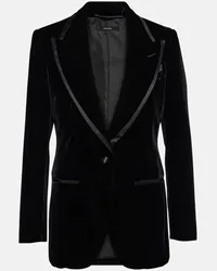 Tom Ford Giacca da smoking monopetto in velluto Nero