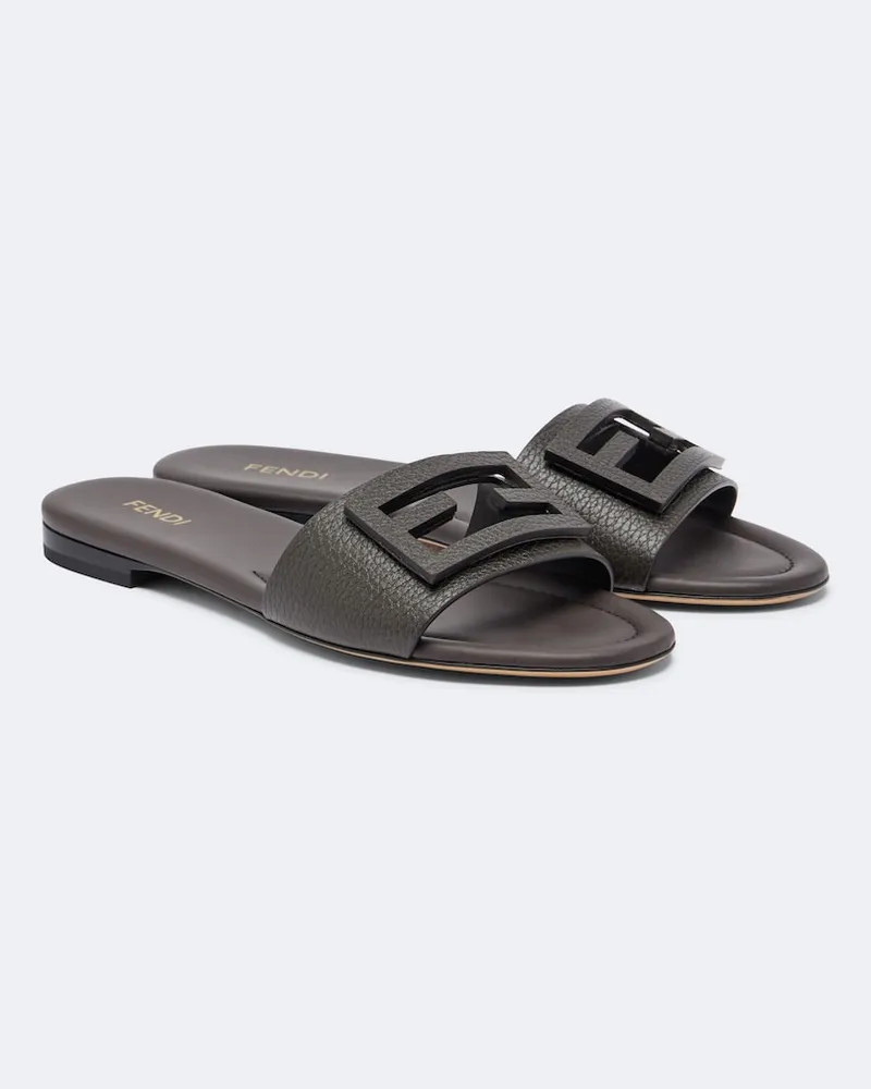 Fendi Sandali Baguette in pelle Marrone