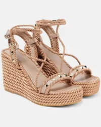 Valentino Garavani Sandali espadrillas Rockstud Marrone