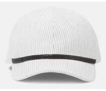 Cappello da baseball in lino e cotone