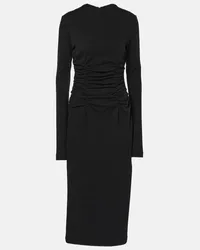 SPORTMAX Abito lungo Acline in misto cotone Nero