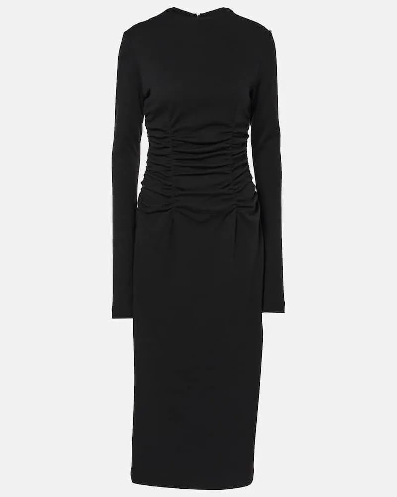 SPORTMAX Abito lungo Acline in misto cotone Nero