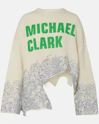 J.W.Anderson x Michael Clark - Pullover in misto lana e alpaca Bianco