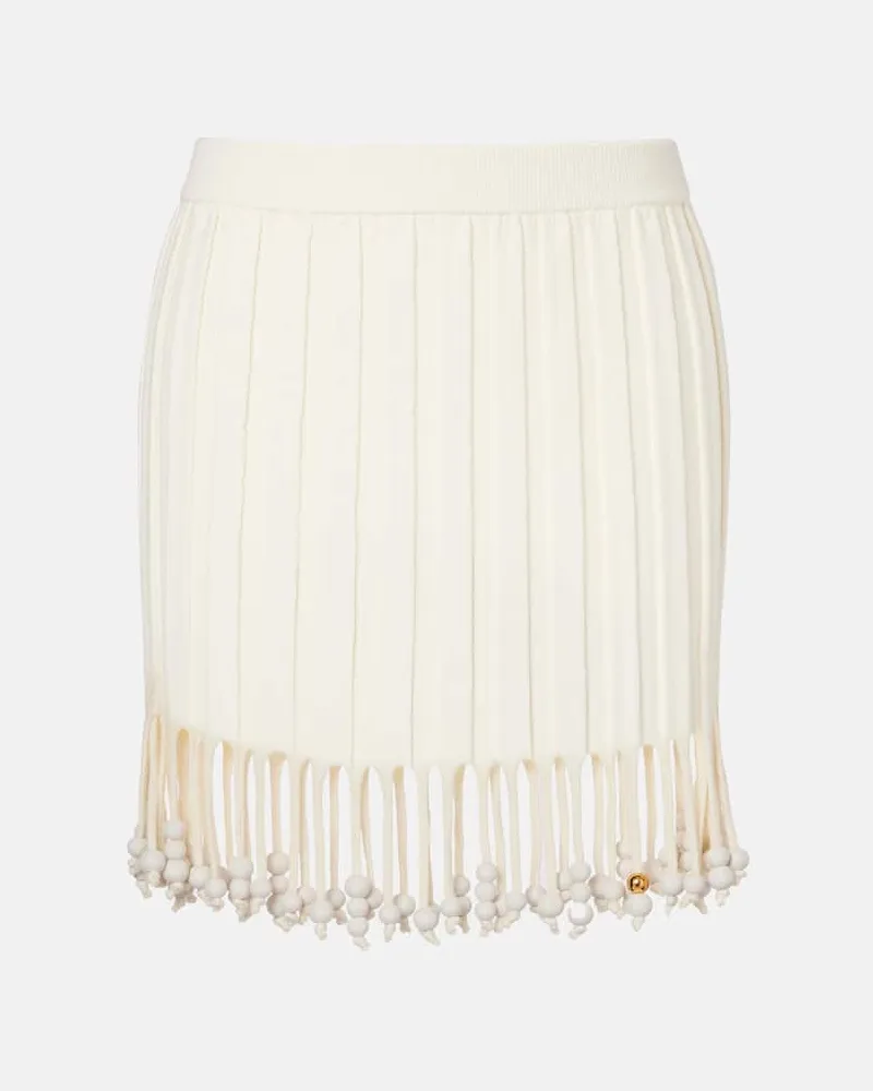 Loewe Paula's Ibiza - Minigonna in cotone Bianco