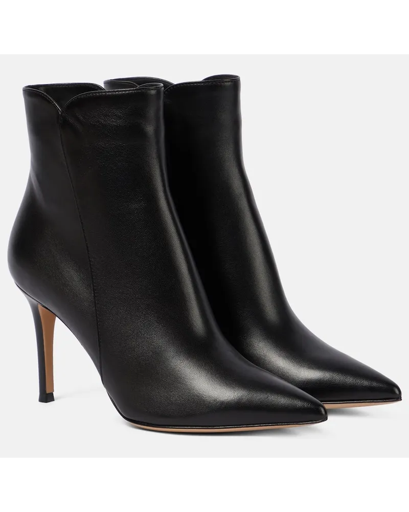 Gianvito Rossi Stivaletti Levy 85 in pelle Nero