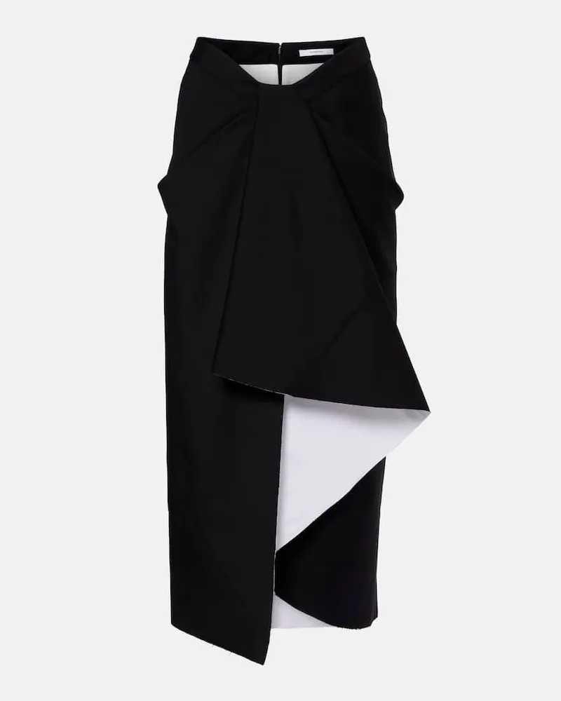 Givenchy Gonna midi in lana e mohair Nero