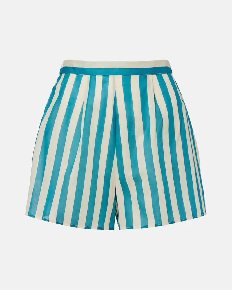 Eres Shorts Twins in voile di cotone a righe Blu