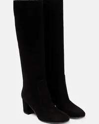 Gianvito Rossi Stivali in suede Nero