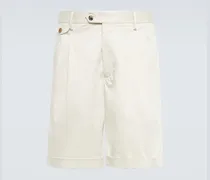 Shorts in raso di misto cotone