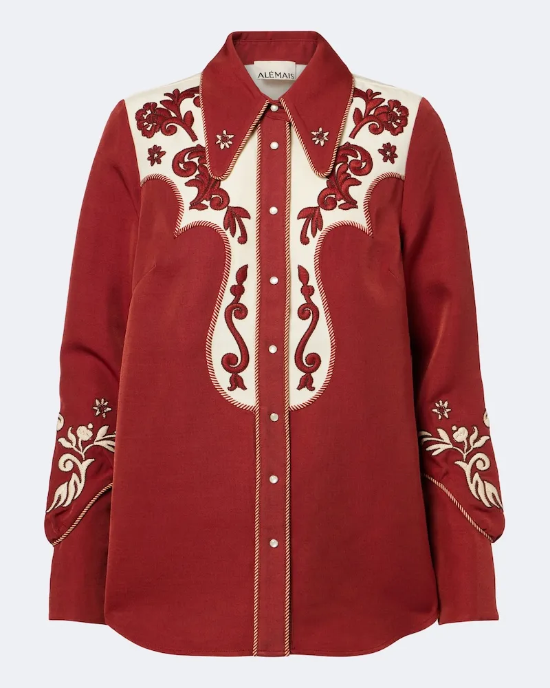 ALEMAIS Alémais Camicia Duke in misto lana Rosso