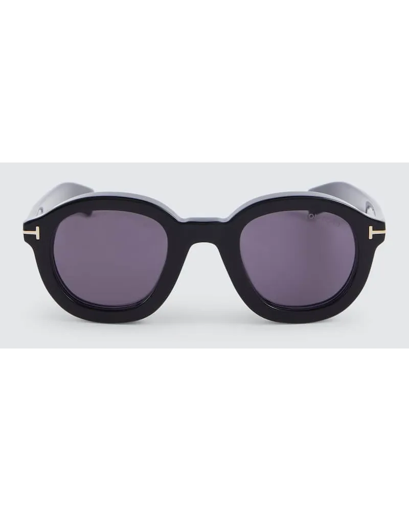 Tom Ford Occhiali da sole rotondi Raffa Nero