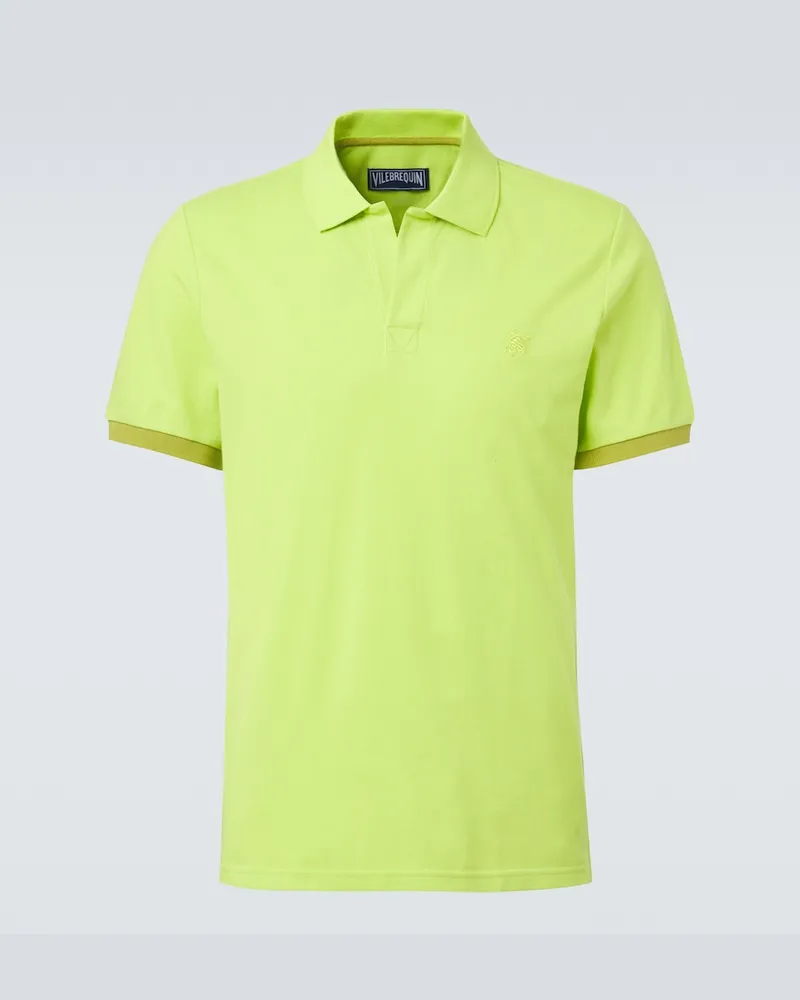 Vilebrequin Polo in piqué di cotone Verde