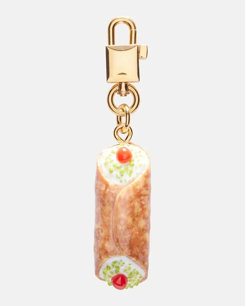 Dolce & Gabbana Portachiavi Sicily Cannolo Multicolore