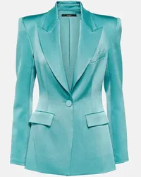 Alex Perry Blazer monopetto Aro in raso Blu