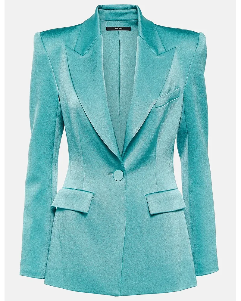 Alex Perry Blazer monopetto Aro in raso Blu