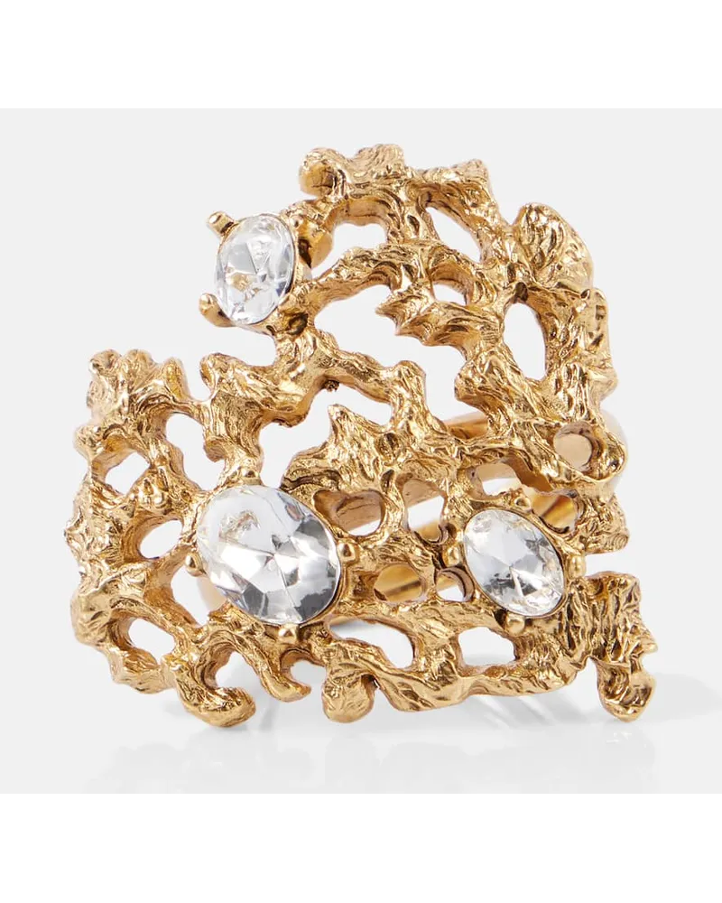 Oscar de la Renta Anello Coral Heart Oro