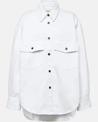 KHAITE Camicia di jeans Mahmet Bianco